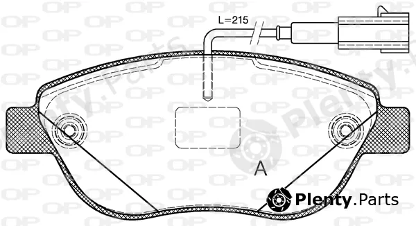 Open Parts BPA0859.12 — Brake Pad Set, disc brake