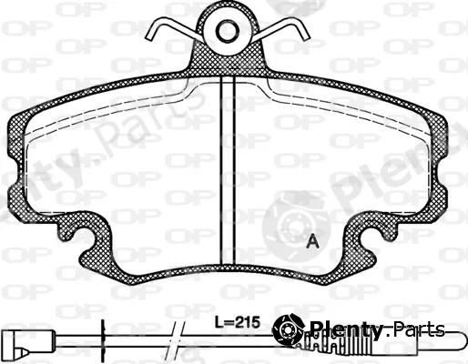 Open Parts BPA0141.32 — Brake Pad Set, disc brake