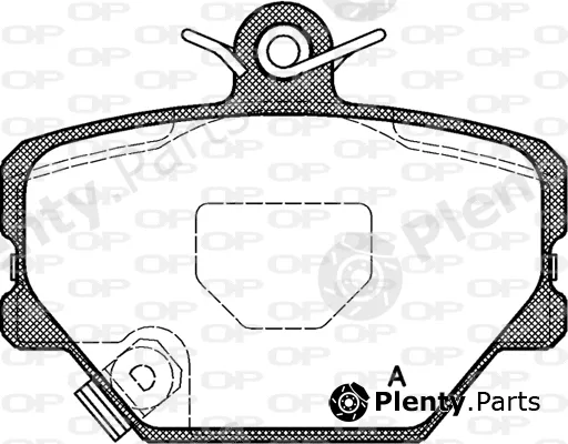 Open Parts BPA0705.02 — Brake Pad Set, disc brake