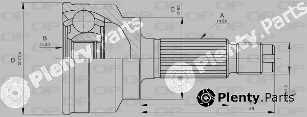 Open Parts CVJ5255.10 — Joint Kit, drive shaft