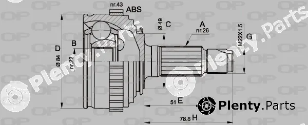 Open Parts CVJ5298.10 — Joint Kit, drive shaft