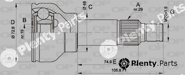 Open Parts CVJ5034.10 — Joint Kit, drive shaft