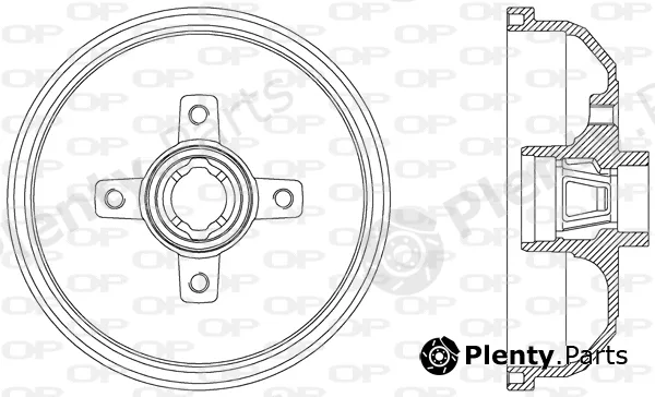 Open Parts BAD9019.40 — Brake Drum