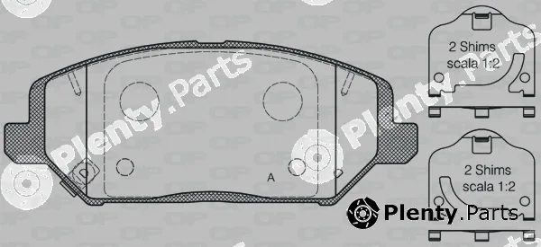 Open Parts BPA1783.02 — Brake Pad Set, disc brake