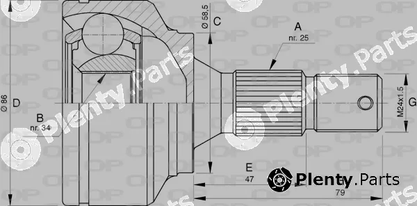 Open Parts CVJ5741.10 — Joint Kit, drive shaft