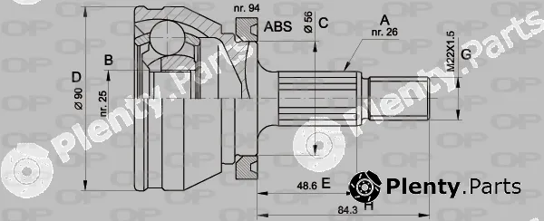 Open Parts CVJ5170.10 — Joint Kit, drive shaft