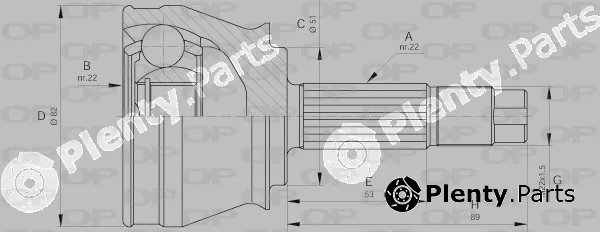 Open Parts CVJ5595.10 — Joint Kit, drive shaft