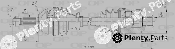 Open Parts DRS6225.00 — Drive Shaft