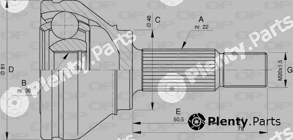 Open Parts CVJ5760.10 — Joint Kit, drive shaft