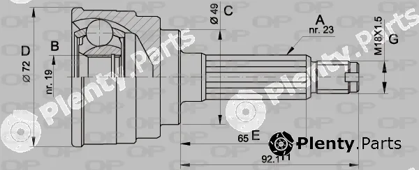Open Parts CVJ5112.10 — Joint Kit, drive shaft