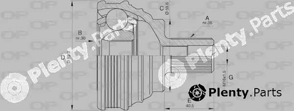 Open Parts CVJ5535.10 — Joint Kit, drive shaft