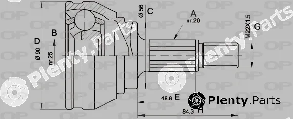Open Parts CVJ5576.10 — Joint Kit, drive shaft