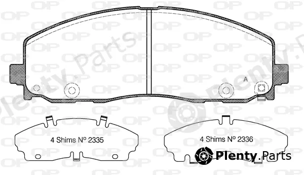 Open Parts BPA1484.04 — Brake Pad Set, disc brake