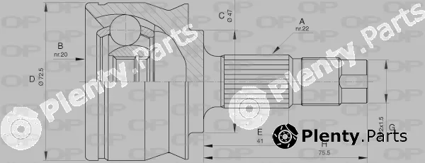 Open Parts CVJ5531.10 — Joint Kit, drive shaft