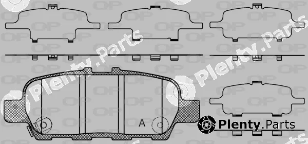 Open Parts BPA0876.41 — Brake Pad Set, disc brake