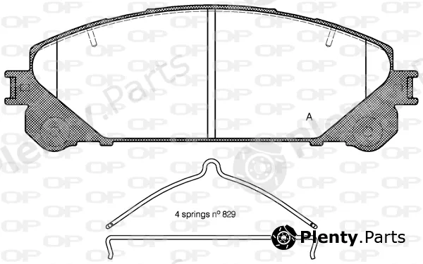 Open Parts BPA1312.00 — Brake Pad Set, disc brake