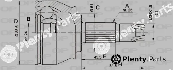Open Parts CVJ5525.10 — Joint Kit, drive shaft