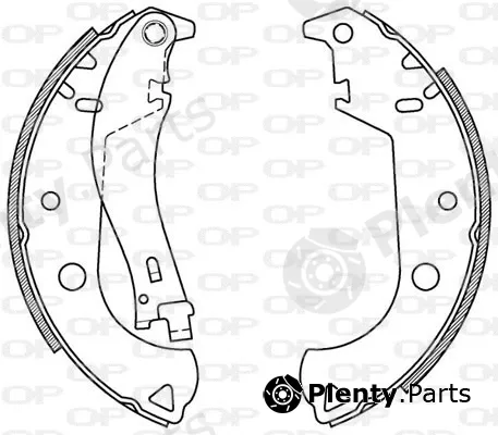 Open Parts BSA2059.00 — Brake Shoe Set
