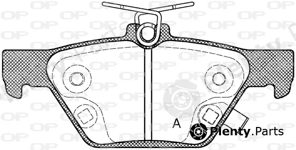 Open Parts BPA1638.02 — Brake Pad Set, disc brake