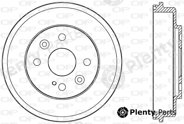 Open Parts BAD9085.10 — Brake Drum