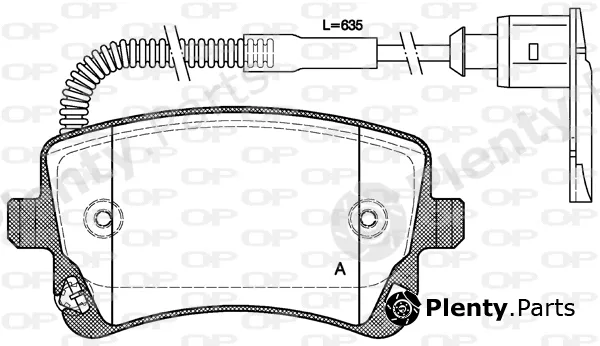 Open Parts BPA0897.02 — Brake Pad Set, disc brake