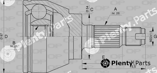 Open Parts CVJ5746.10 — Joint Kit, drive shaft