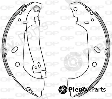 Open Parts BSA2159.00 — Brake Shoe Set