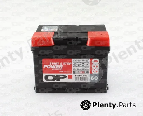 Open Parts BS060L2.00 — Starter Battery HERMETIC AGM START&STOP POWER