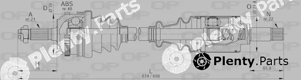 Open Parts DRS6183.00 — Drive Shaft