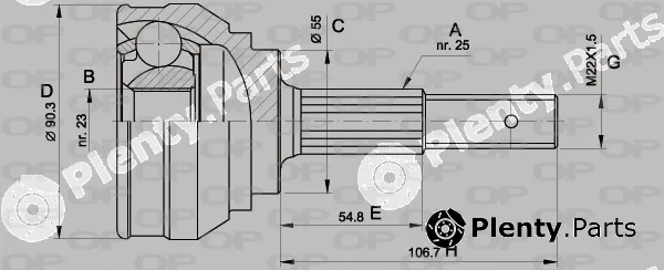 Open Parts CVJ5242.10 — Joint Kit, drive shaft
