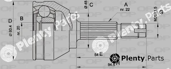 Open Parts CVJ5002.10 — Joint Kit, drive shaft