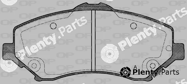 Open Parts BPA1259.02 — Brake Pad Set, disc brake