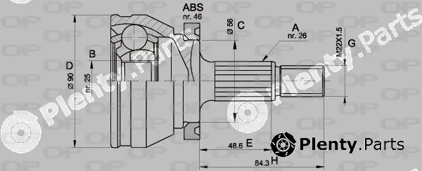 Open Parts CVJ5167.10 — Joint Kit, drive shaft