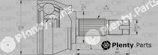 Open Parts CVJ5709.10 — Joint Kit, drive shaft