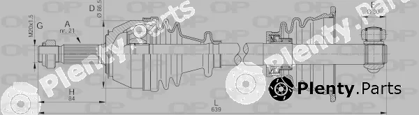 Open Parts DRS6020.00 — Drive Shaft