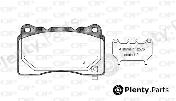 Open Parts BPA0666.04 — Brake Pad Set, disc brake