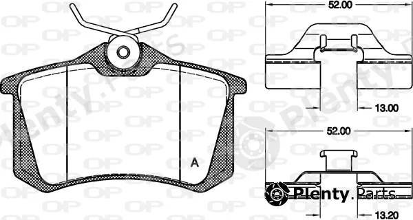 Open Parts BPA0263.03 — Brake Pad Set, disc brake
