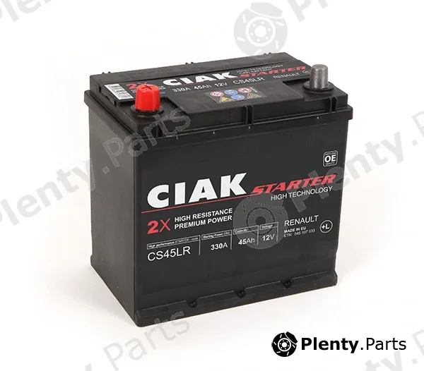 CIAKStarter CS45LR — Starter Battery CIAK Starter Renault 45Ah