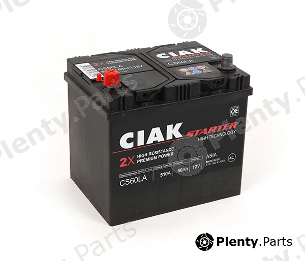 CIAKStarter CS60LA — Starter Battery CIAK Starter Asia 60Ah