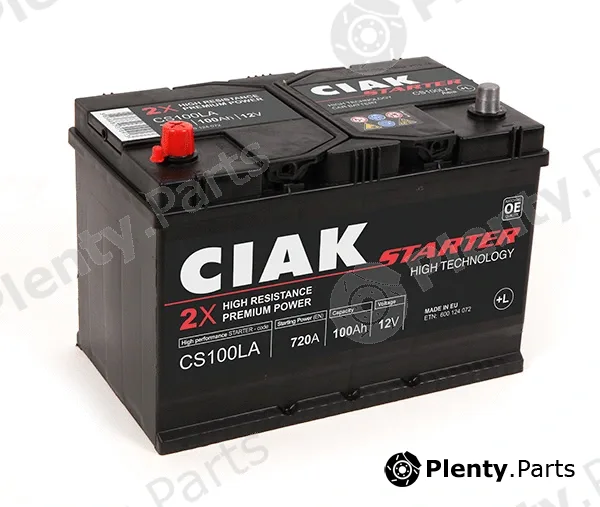 CIAKStarter CS100LA — Starter Battery CIAK Starter Asia 100Ah