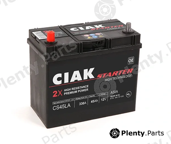 CIAKStarter CS45LA — Starter Battery CIAK Starter Asia 45Ah