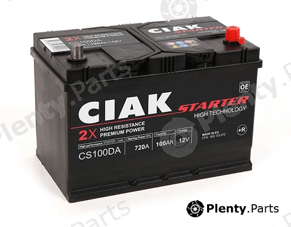 CIAKStarter CS100DA — Starter Battery CIAK Starter Asia 100Ah