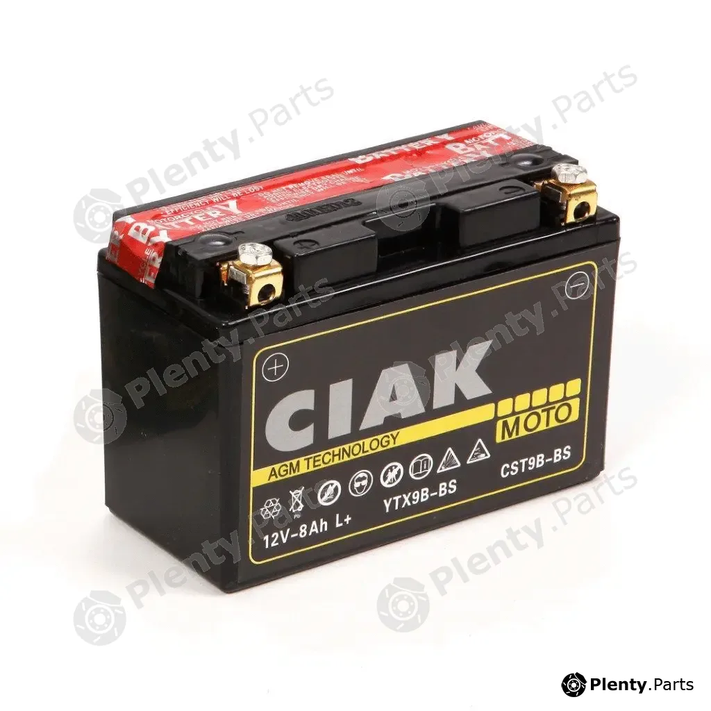 CIAKStarter CSTX9B-BS — Starter Battery CIAK Starter Moto AGM 8Ah