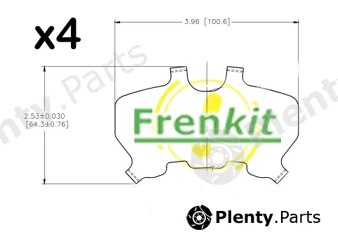 Frenkit 940517 — Anti-Squeal Foil, brake pad (back plate)