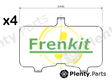 Frenkit 940570 — Anti-Squeal Foil, brake pad (back plate)