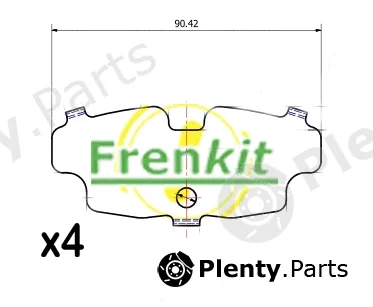 Frenkit 940190 — Anti-Squeal Foil, brake pad (back plate)