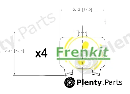 Frenkit 940194 — Anti-Squeal Foil, brake pad (back plate)