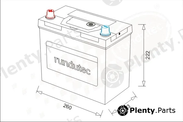 rutecGmbH RNU080LANBL — Starter Battery