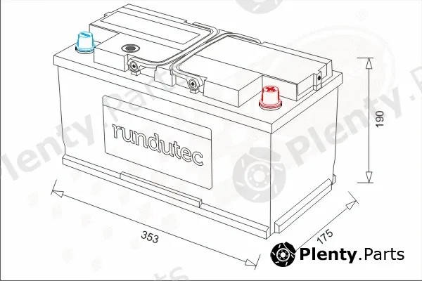 rutecGmbH RNU095AGM — Starter Battery