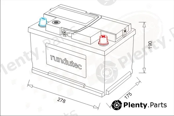 rutecGmbH RNU070AGM — Starter Battery